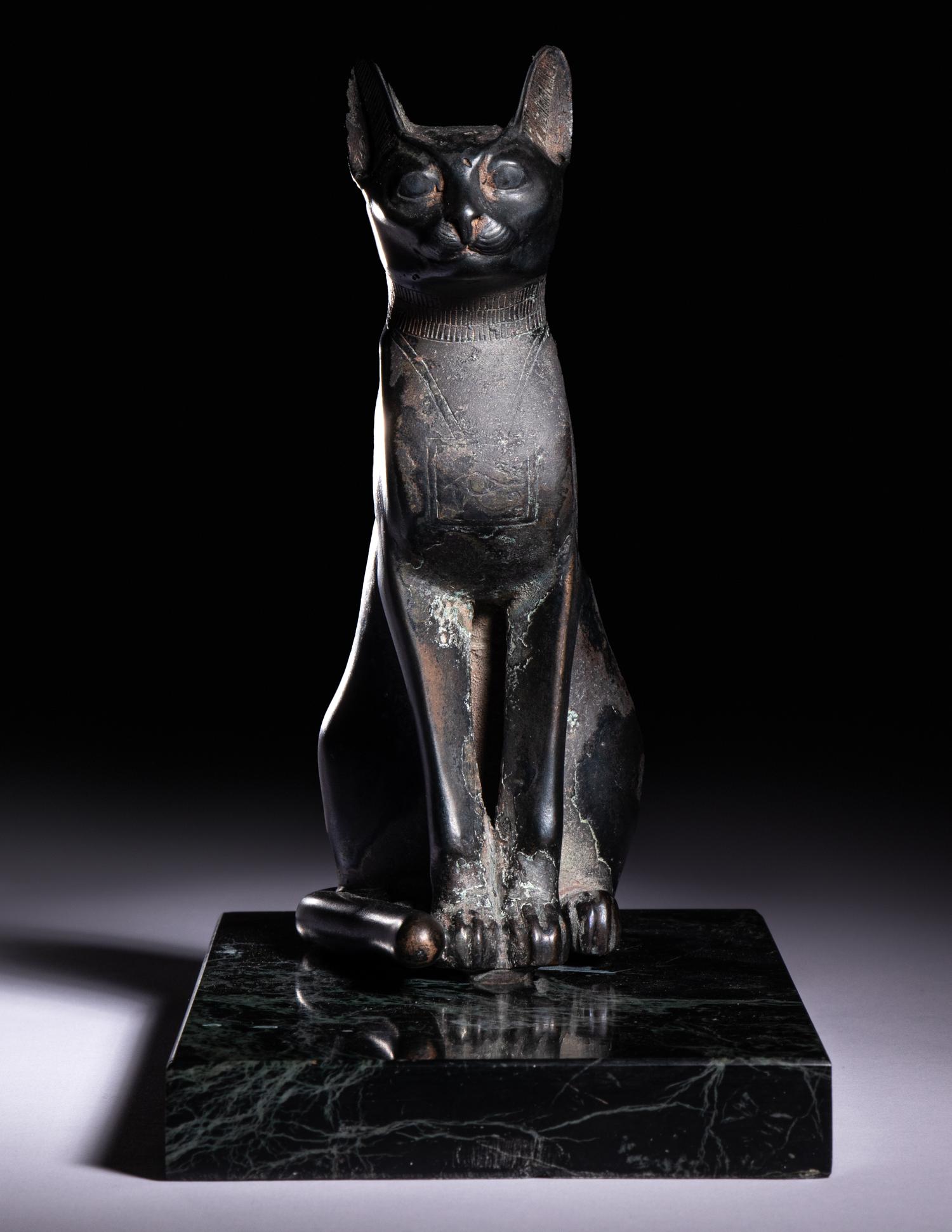 An Egyptian Bronze Cat