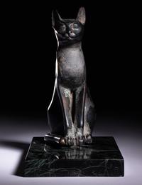 An Egyptian Bronze Cat