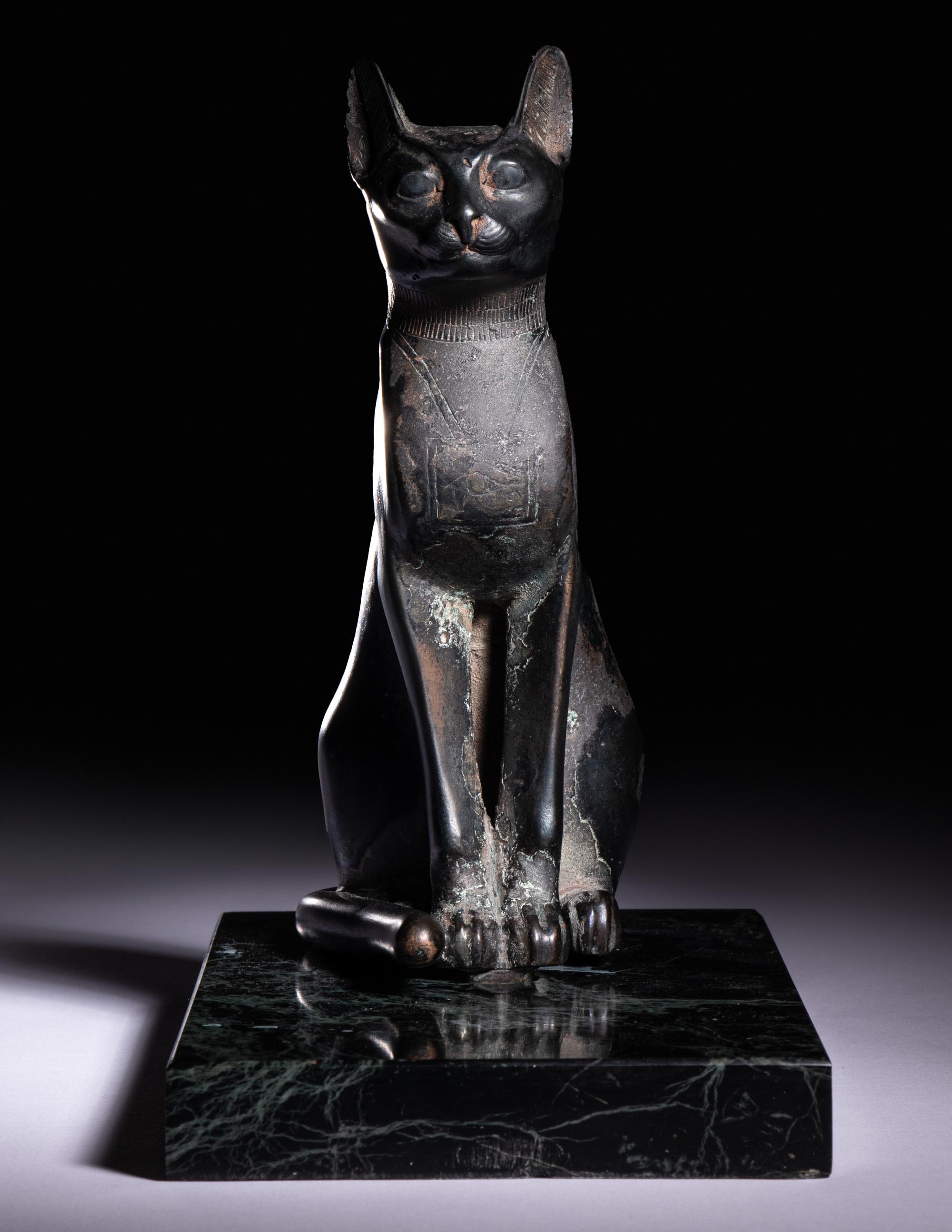 An Egyptian Bronze Cat