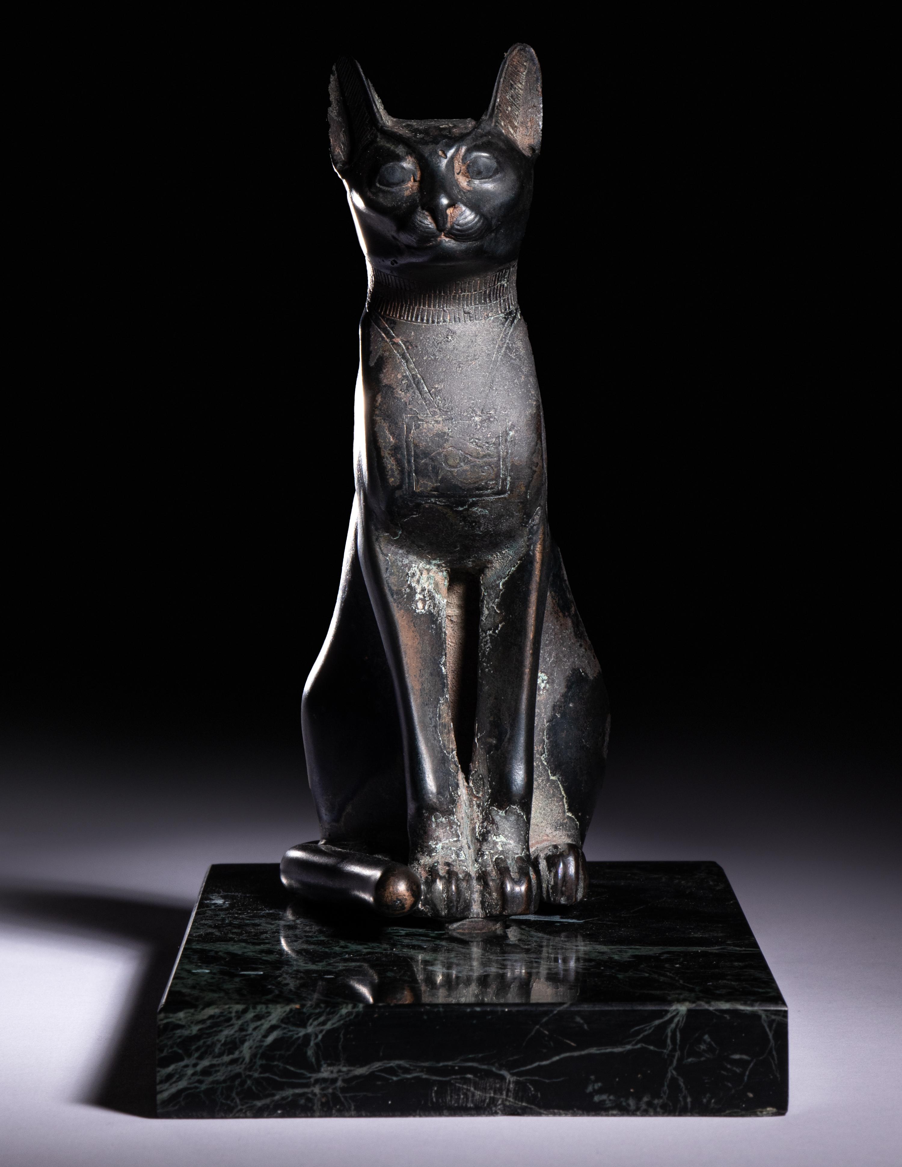 An Egyptian Bronze Cat