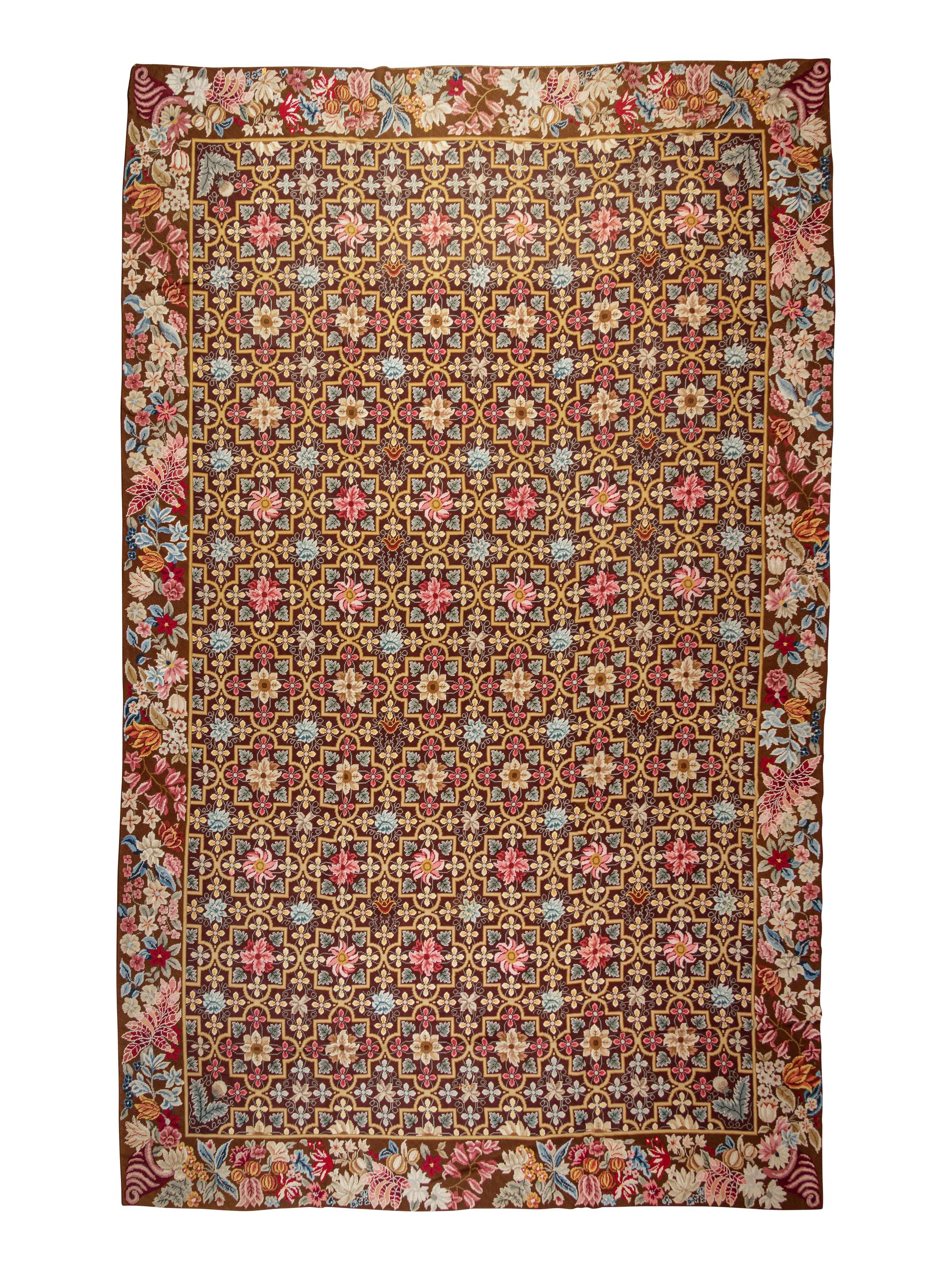 A Continental Needlepoint Rug