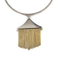 HANS HANSEN, STERLING SILVER 'BROOM SWEEP' NECKLACE