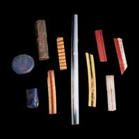 Ten Egyptian Glass Inlay Fragments