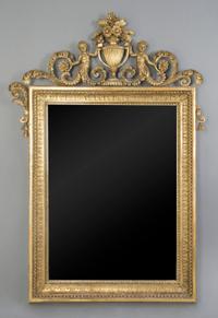 A Continental Giltwood Mirror, Height 49 x width 31 inches.