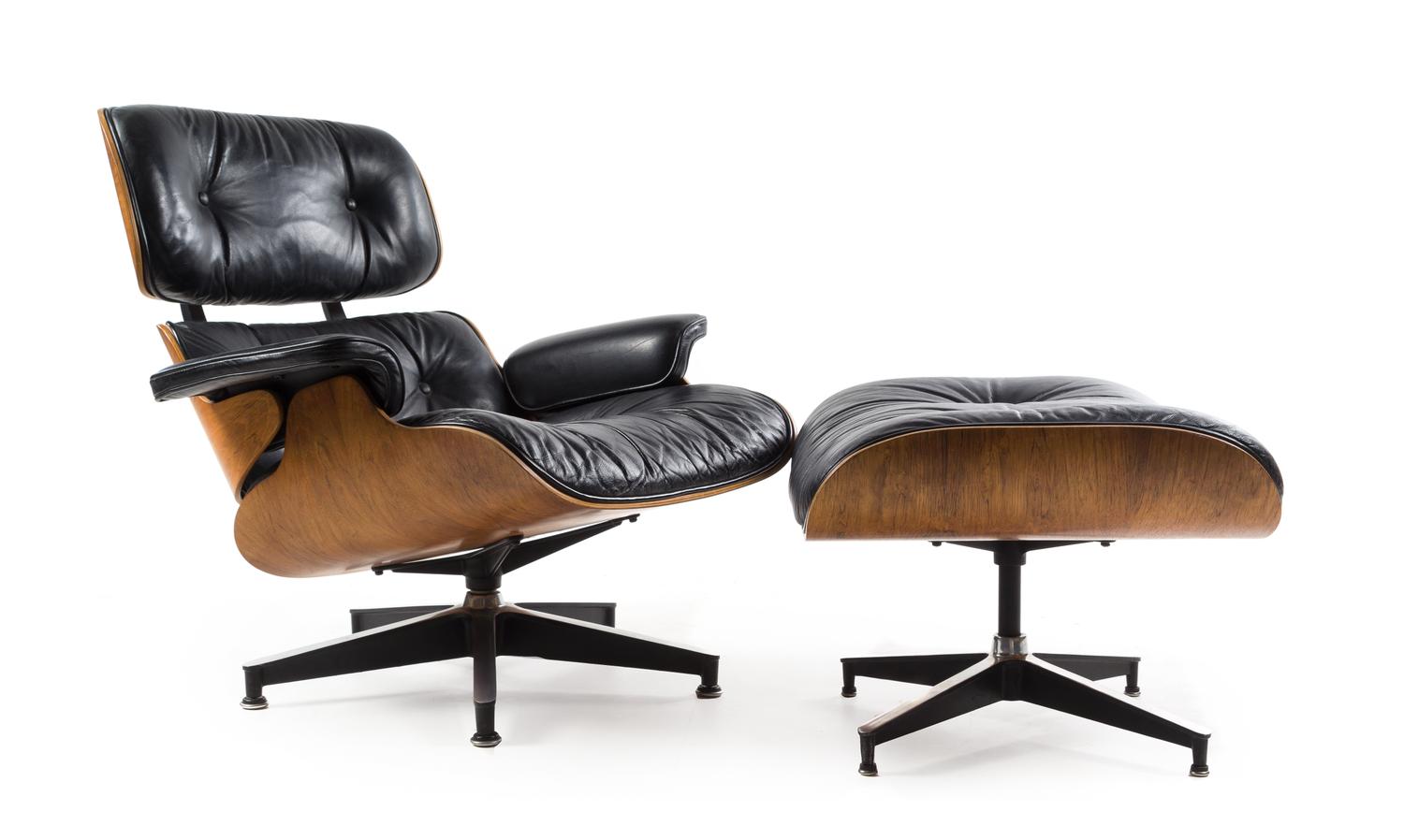 Charles and Ray Eames (American, 1907-1978; 1912-1988), HERMAN MILLER, a 670 lounge chair and 671 ottoman