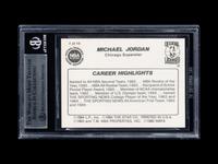 A 1986 Star Michael Jordan Set Break Basketball Card No. 7 Career Highlights (BGS 9 MINT, 9.5 Subgrade)