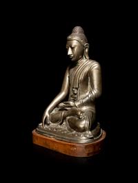 A Large Burmese Figure of Buddha