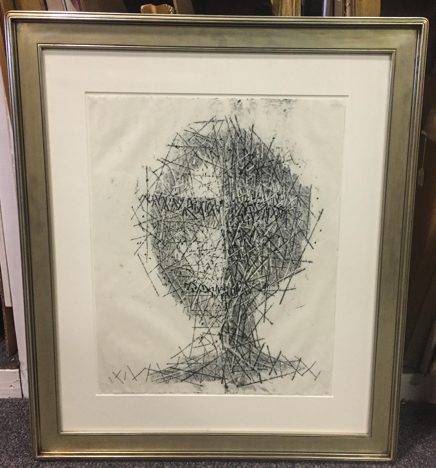 Artist Unknown, (20th century), Untitled (Cross Hatched Head)