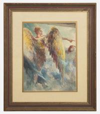 Everett Shinn (American, 1876-1953) - Angel of Judgment