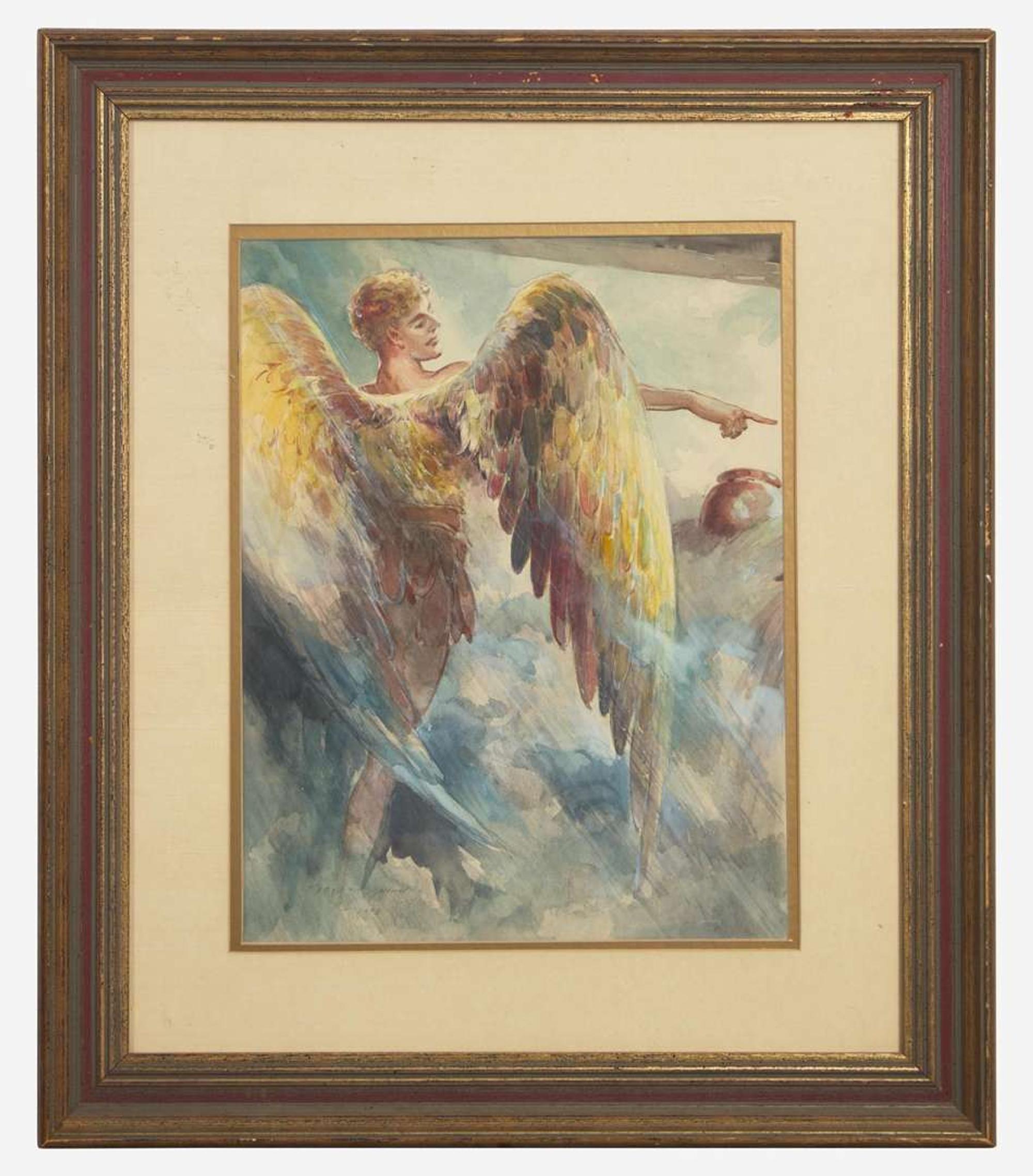 Everett Shinn (American, 1876-1953) - Angel of Judgment