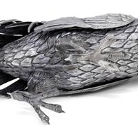 A Pair of Spanish Silver Pheasant Table Ornaments