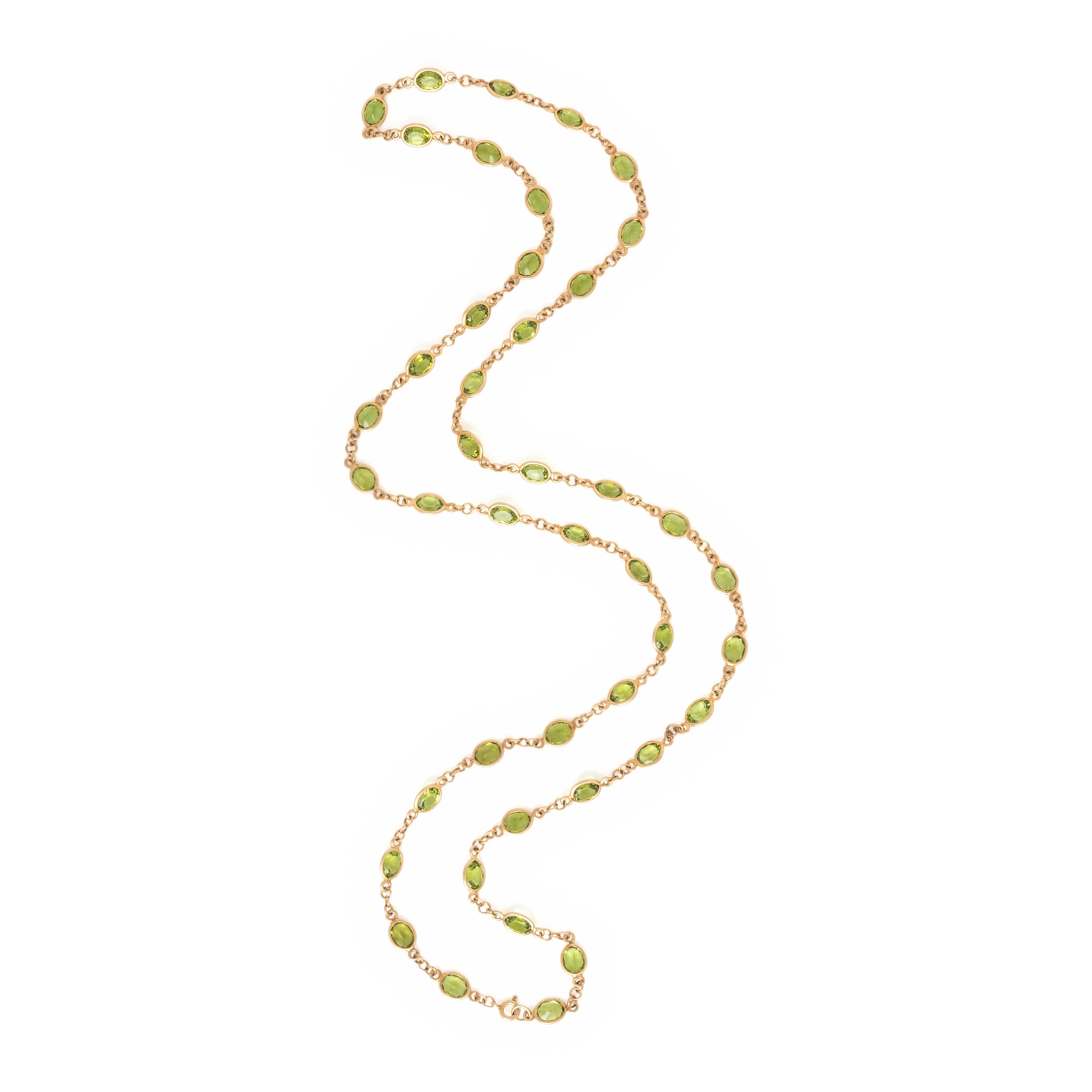 Collection of Multigem and Yellow Gold Necklaces