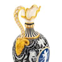 A Minton Pâte-sur-Pâte and Parcel-Gilt Porcelain Ewer