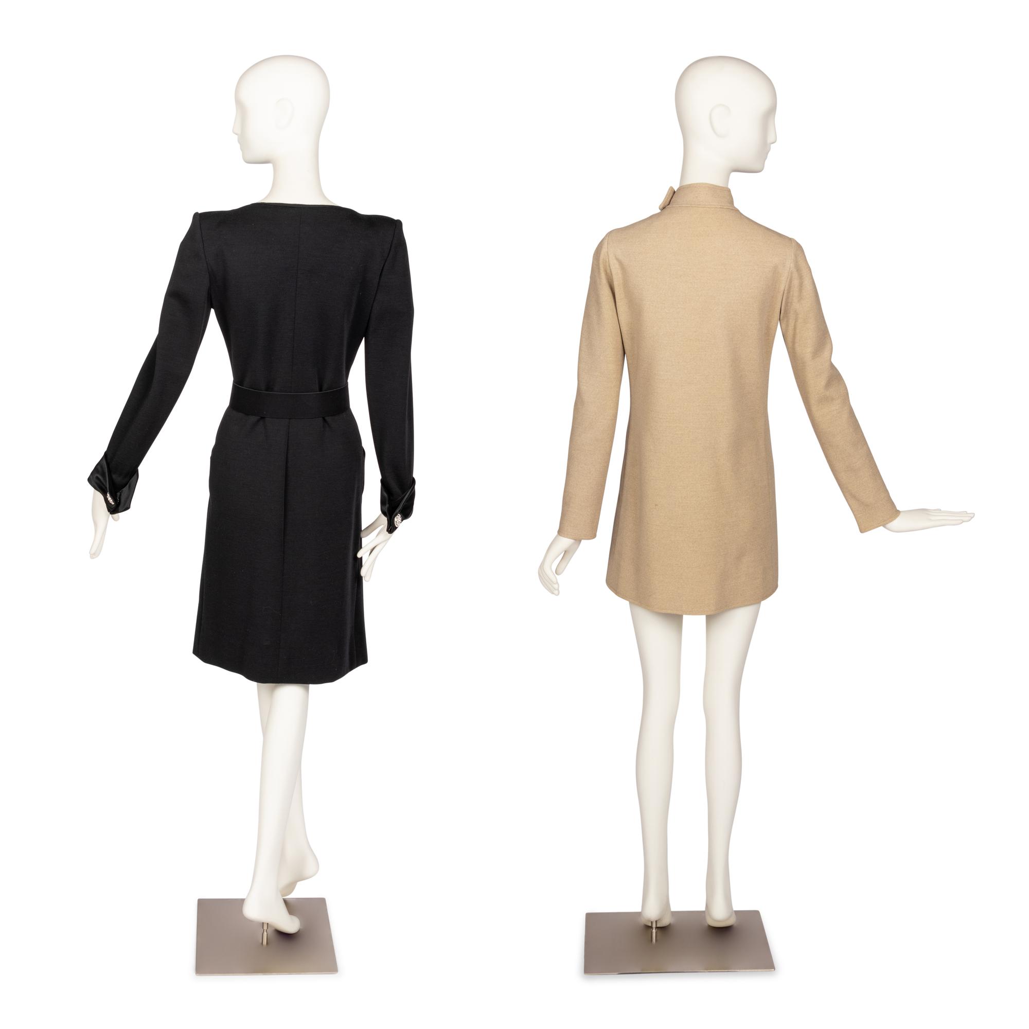 Two Designer Dresses: One Haute Couture Yves Saint Laurent, One Givenchy, 1960-80s