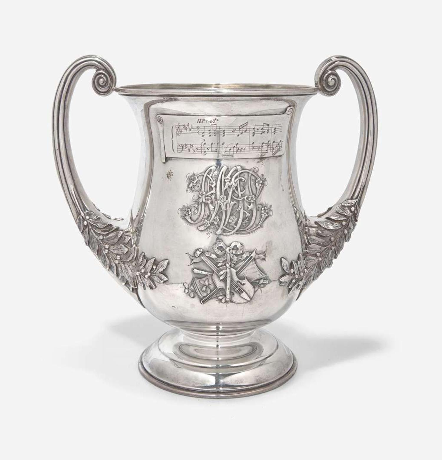 An Impressive Sterling Presentation Wine Cooler J.E. Caldwell & Co., Philadelphia, PA, Dated "1907"