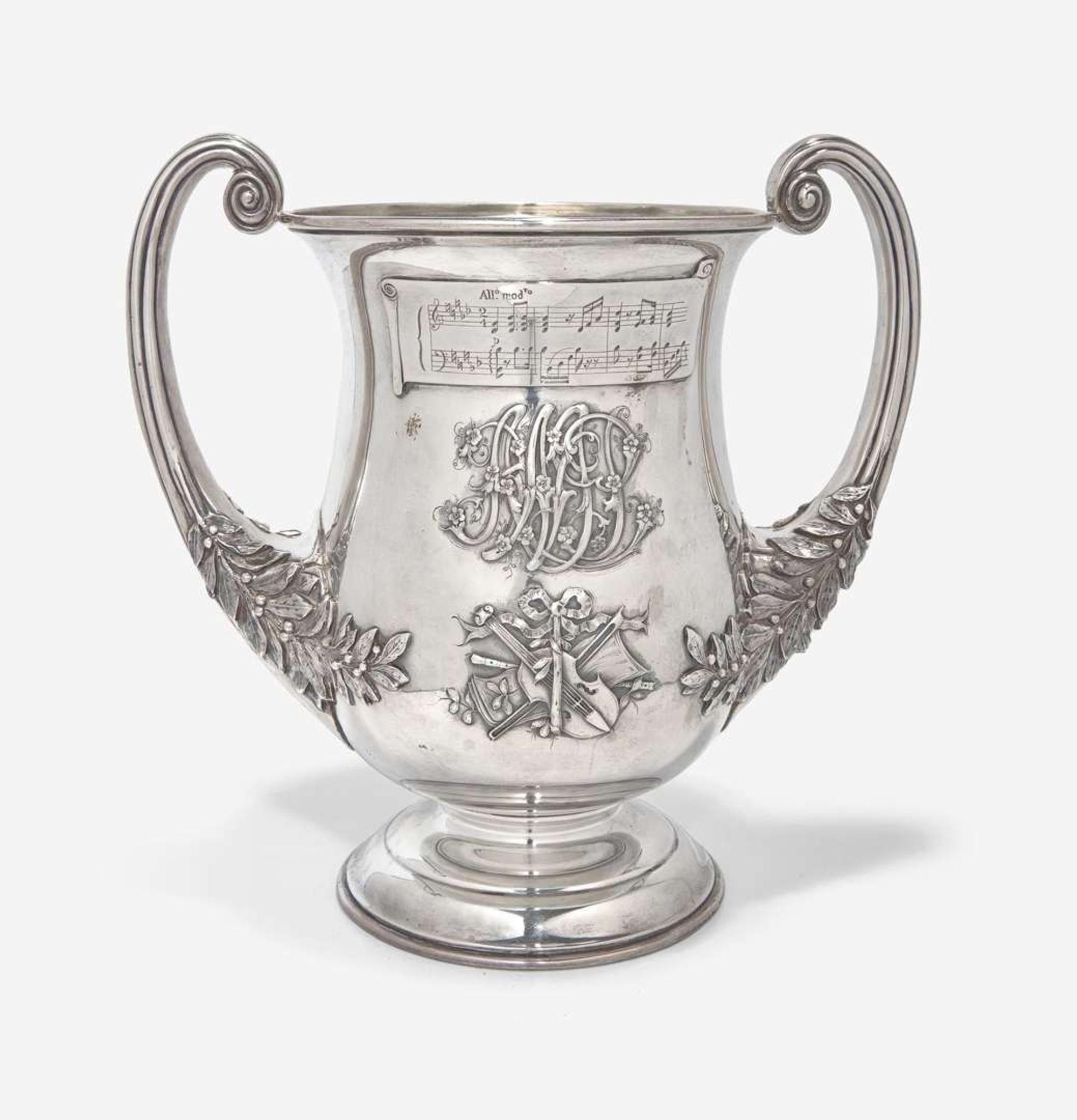 An Impressive Sterling Presentation Wine Cooler J.E. Caldwell & Co., Philadelphia, PA, Dated "1907"
