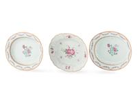 Three Chinese Export Porcelain Serving Dishes