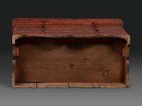 A Late Country Classical Grain Painted Pine Cupboard