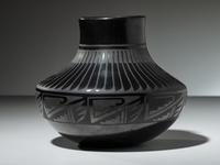 Blackware Pottery Jar