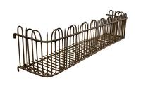 A Wirework Wall Planter 53.5" W x 13" D x 15" H — France, 20th Century