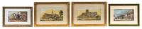 A Group of Four Printed Works Largest 1 1/4 x 2 inches (visible).