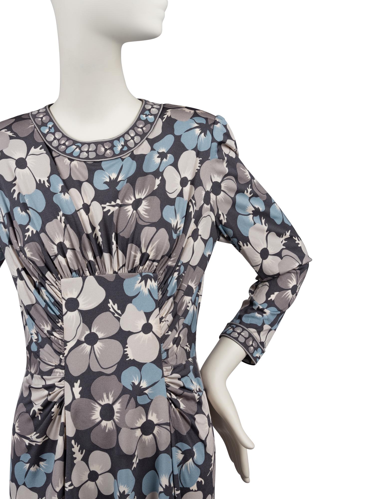 Four Designer Dresses: Estevez, Scaasi, Adolfo, and Bessi, 1970-80s
