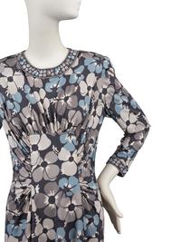 Four Designer Dresses: Estevez, Scaasi, Adolfo, and Bessi, 1970-80s