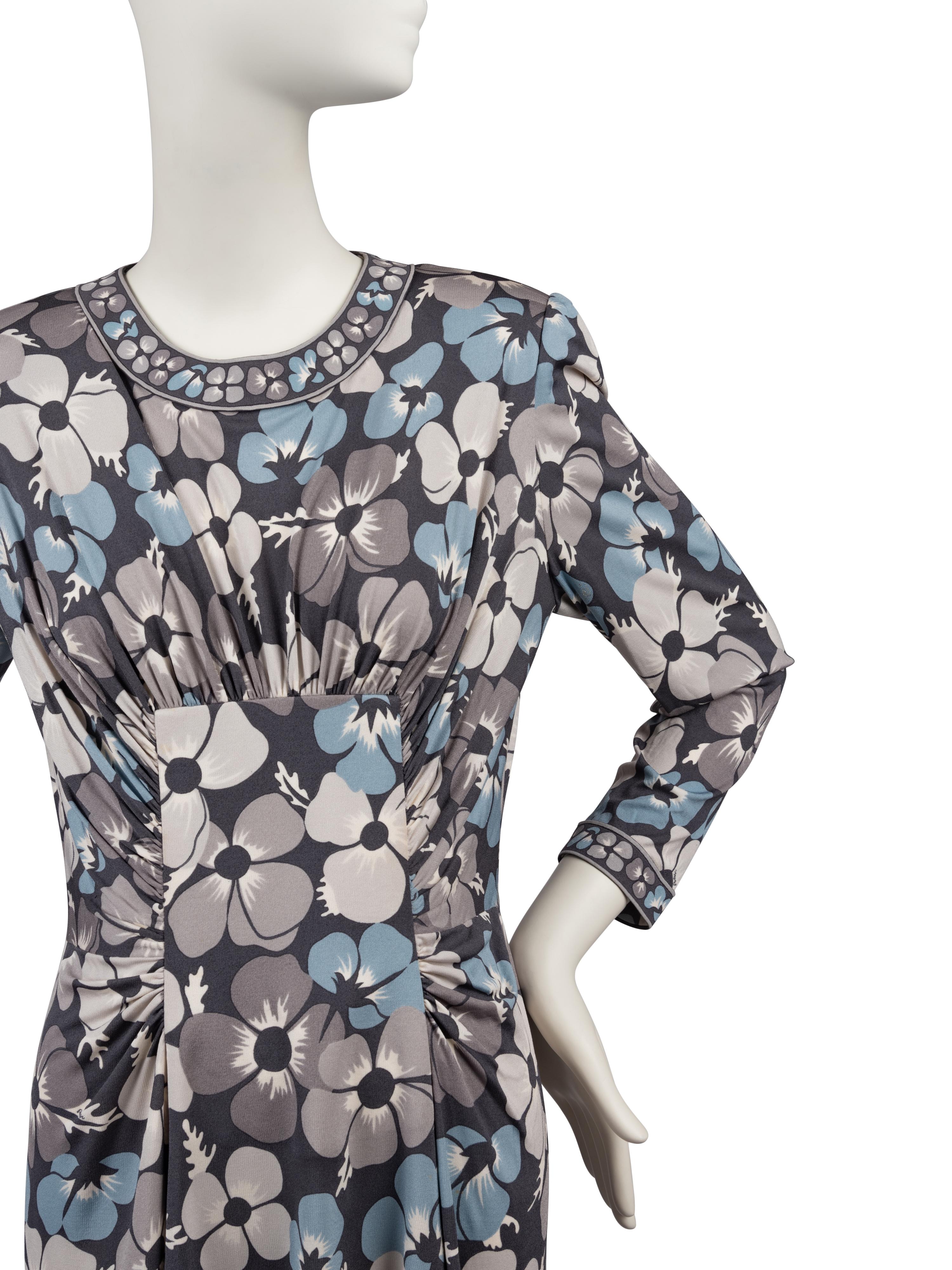 Four Designer Dresses: Estevez, Scaasi, Adolfo, and Bessi, 1970-80s