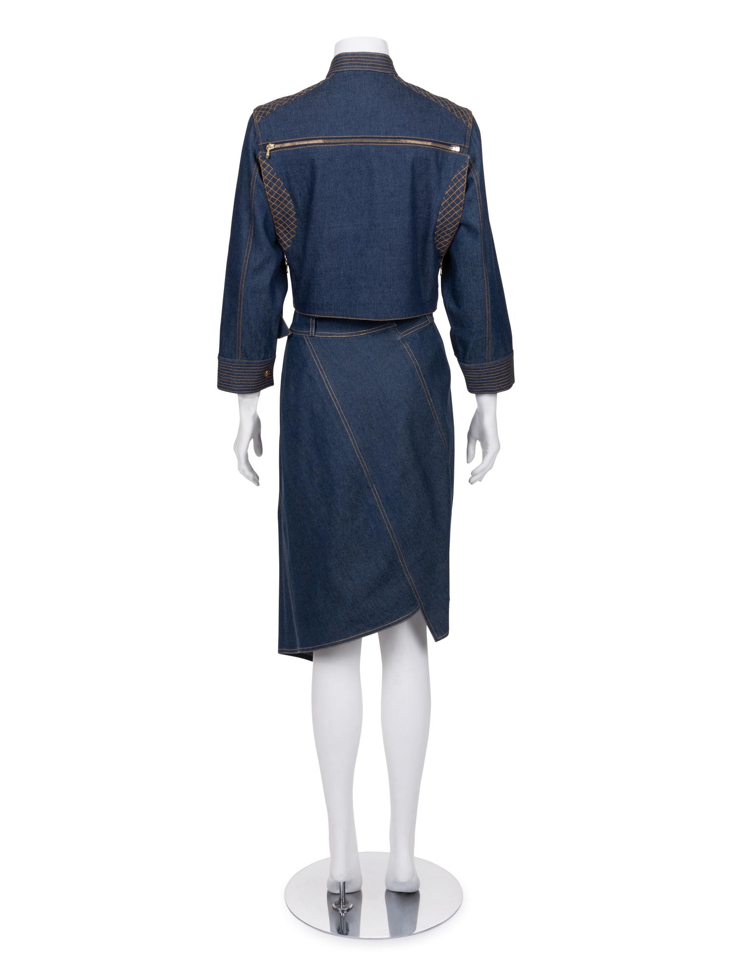 Christian Dior Denim Skirt Ensemble, Spring/Summer 2000