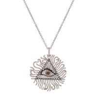 DIAMOND MASONIC EYE PENDANT/ NECKLACE