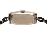 ART DECO, PLATINUM AND DIAMOND WRISTWATCH