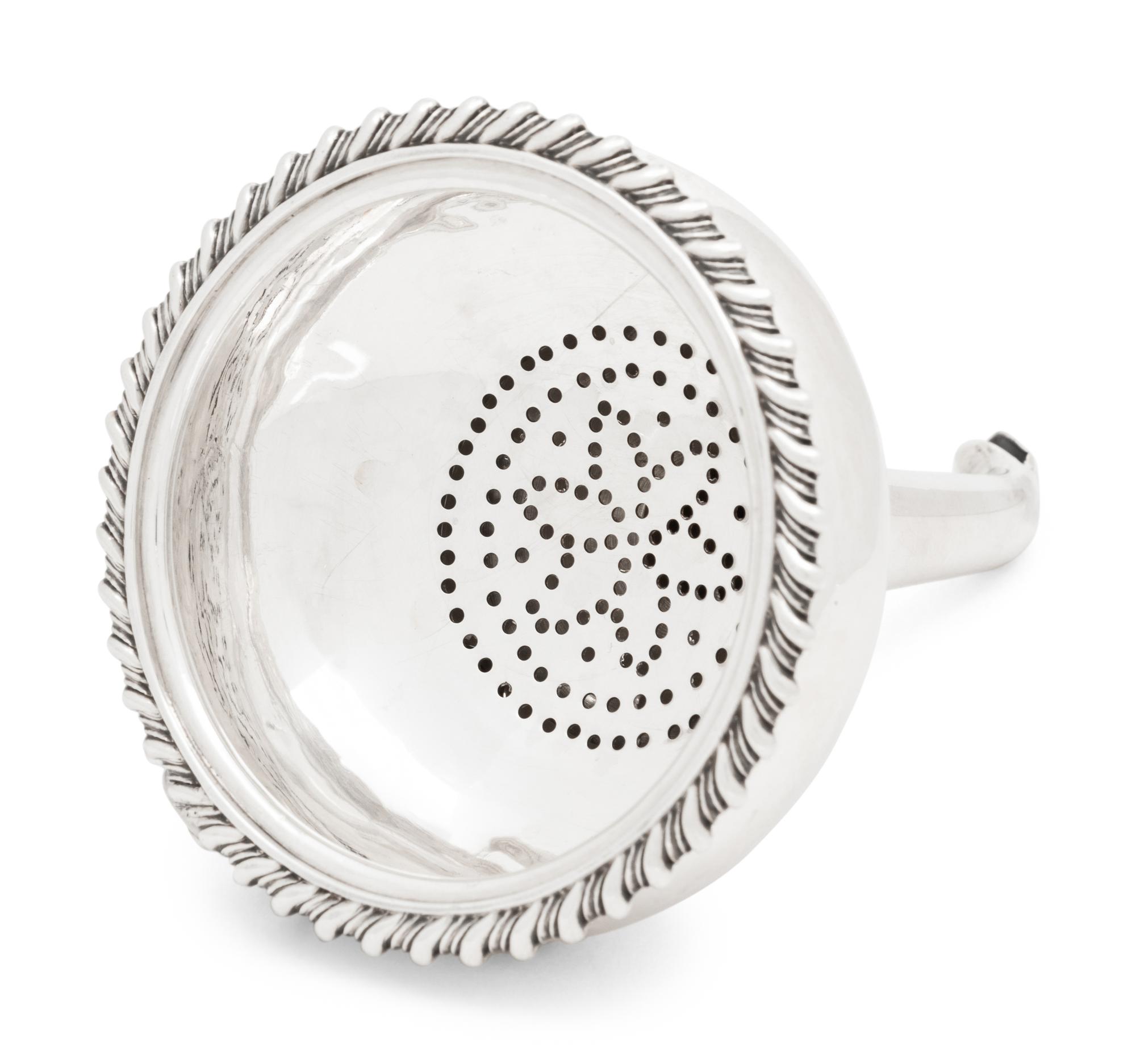 A George III Silver Wine Funnel