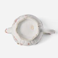 An unusual Chinese export porcelain famille rose-decorated "Lotus" teapot 粉彩茶壺 18th century ????