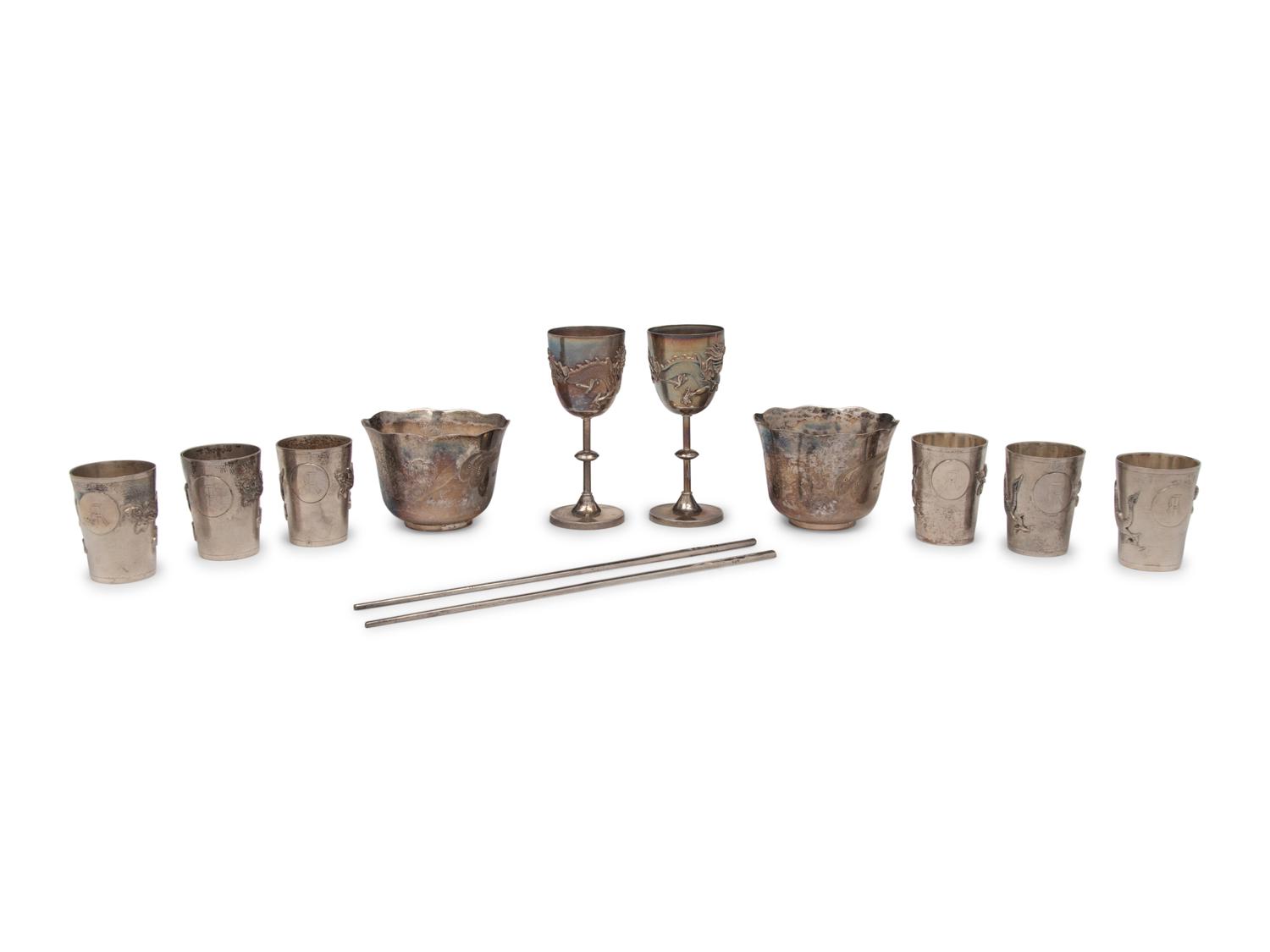 A Collection of Chinese Export Silverwares
