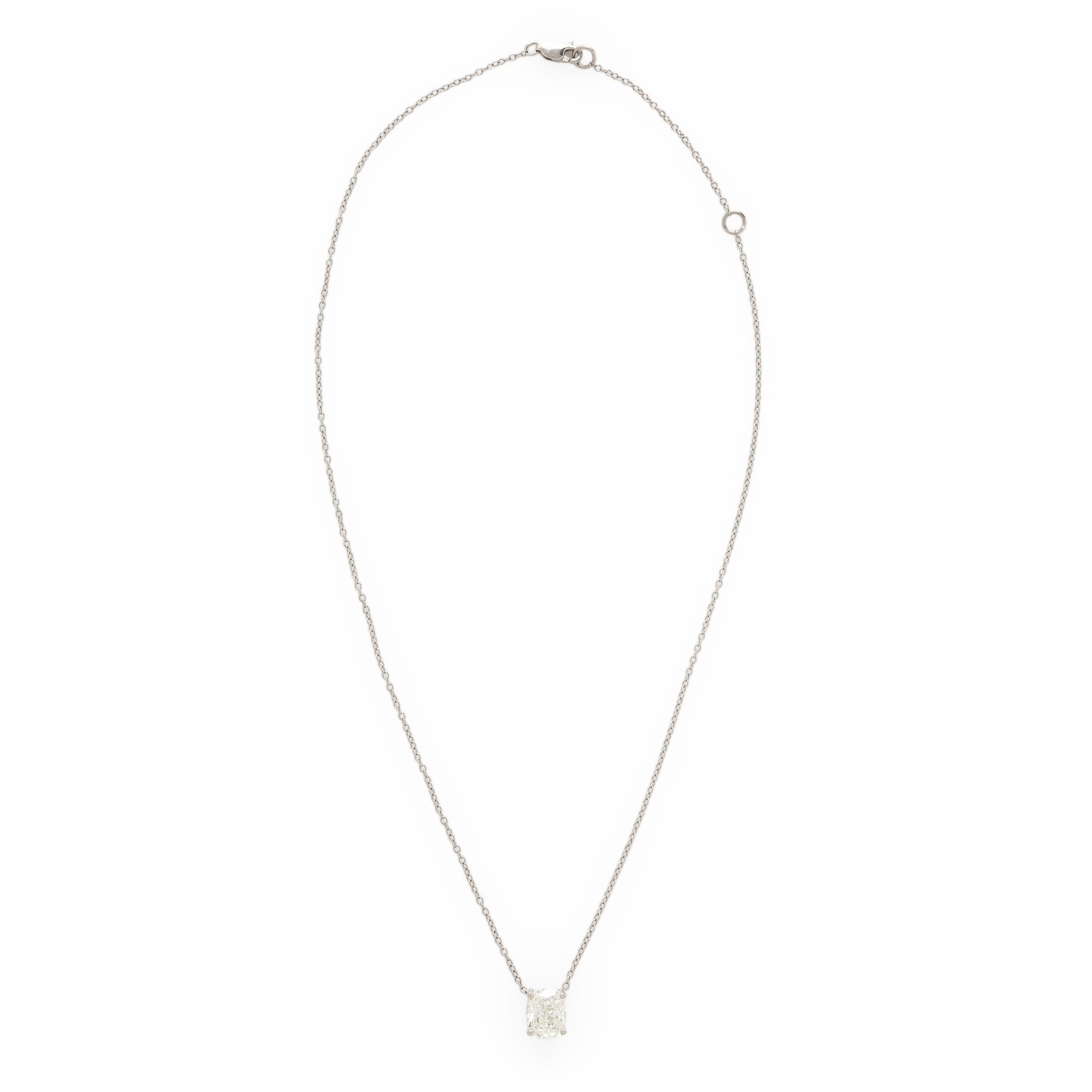 Diamond and Platinum Pendant Necklace