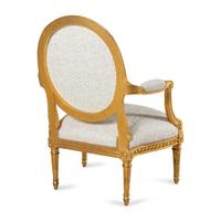 A Louis XVI Giltwood Fauteuil