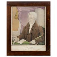 Eleven Framed Hand-Colored Lithographs of American Presidents
