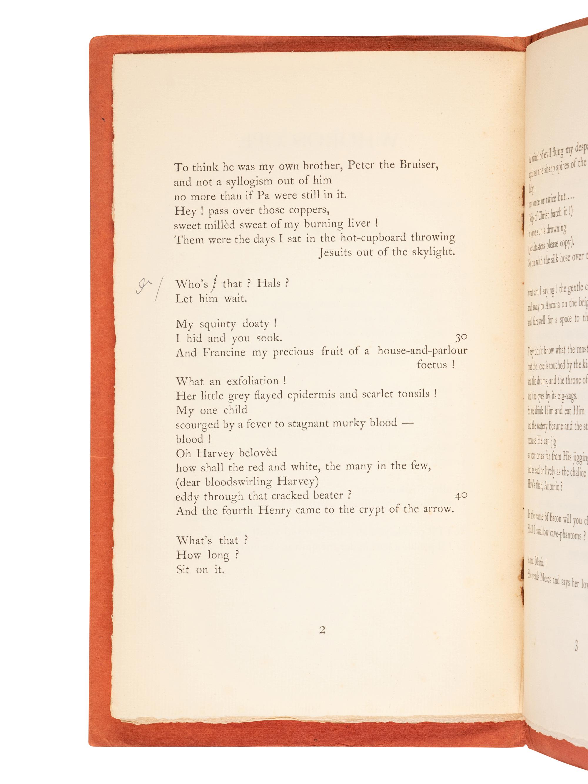 BECKETT, Samuel (1906-1989). Whoroscope . Paris: The Hours Press, 1930.