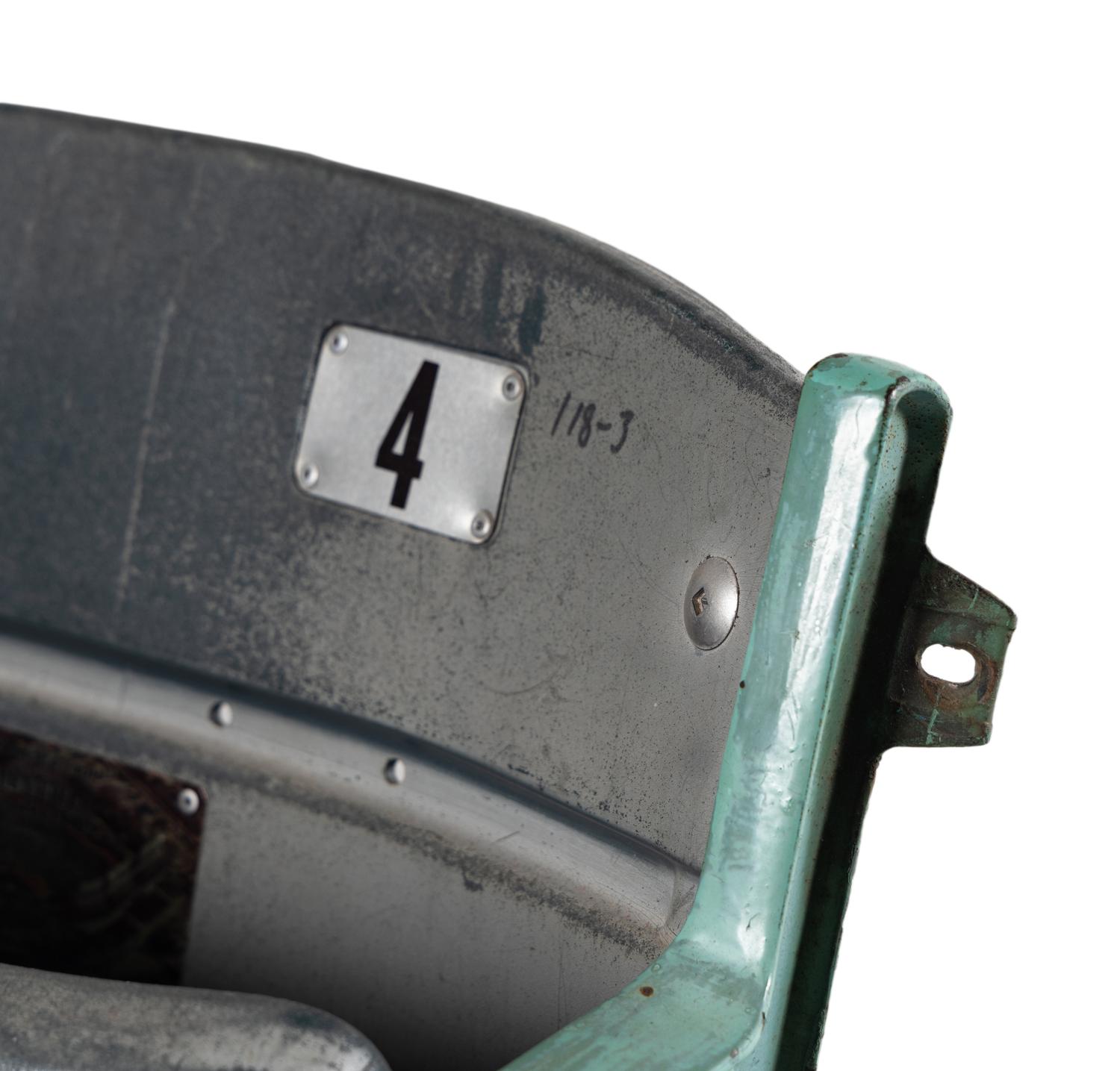 A Group of Two Vintage Wrigley Field Chicago Cubs Stadium Seat Chairs,