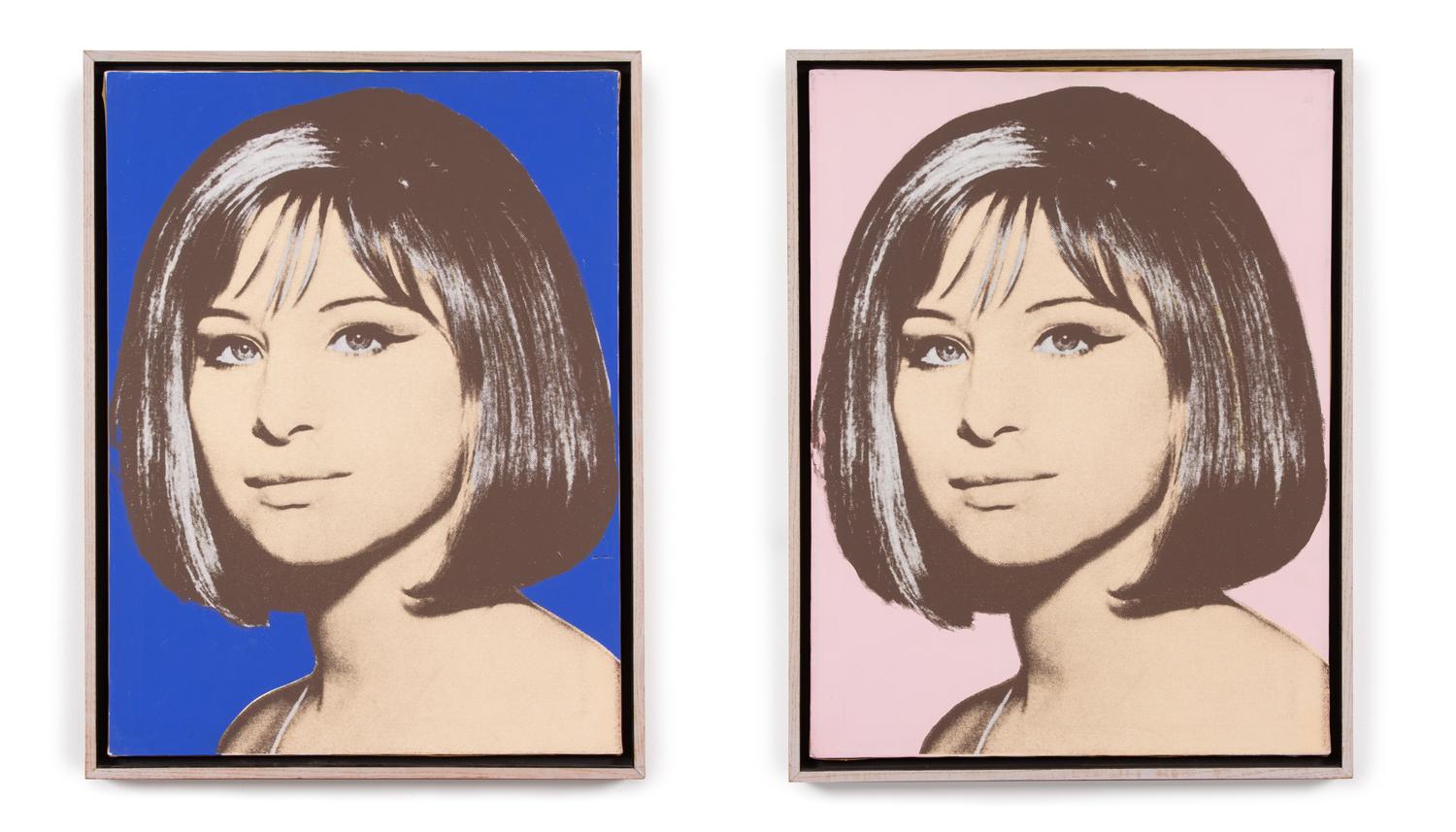 Michael McKenzie, (American, b. 1953), Pop Star and Woman as an Intellectual; Barbara Streisand Diptych, 1995