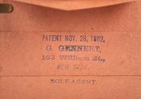 Camera lenses and box camera found in the workshop of George W. Fitz, Peconic, New York.