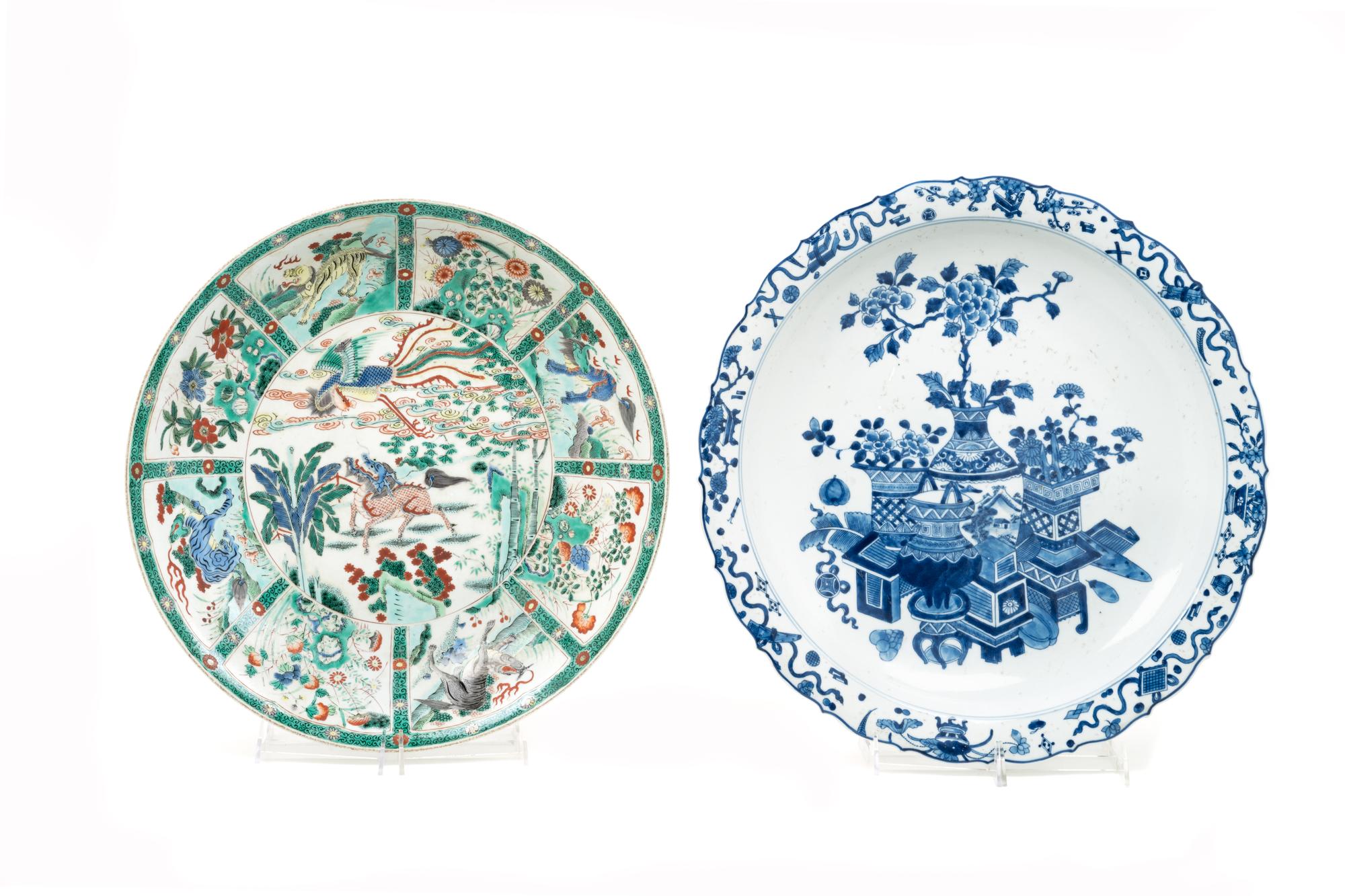 Two Large Chinese Porcelain Plates