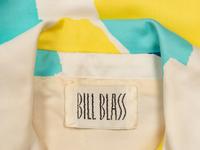 Bill Blass, Multicolor Geometric-Print Coat
