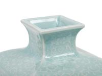A Chinese Carved Celadon Glazed Porcelain 'Lotus' Vase