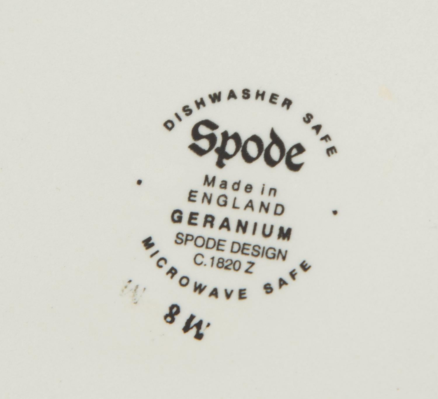 An Assembled Spode Dinner Service