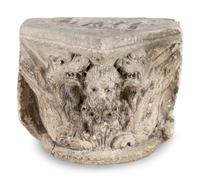 A French Carved Limestone Capital
