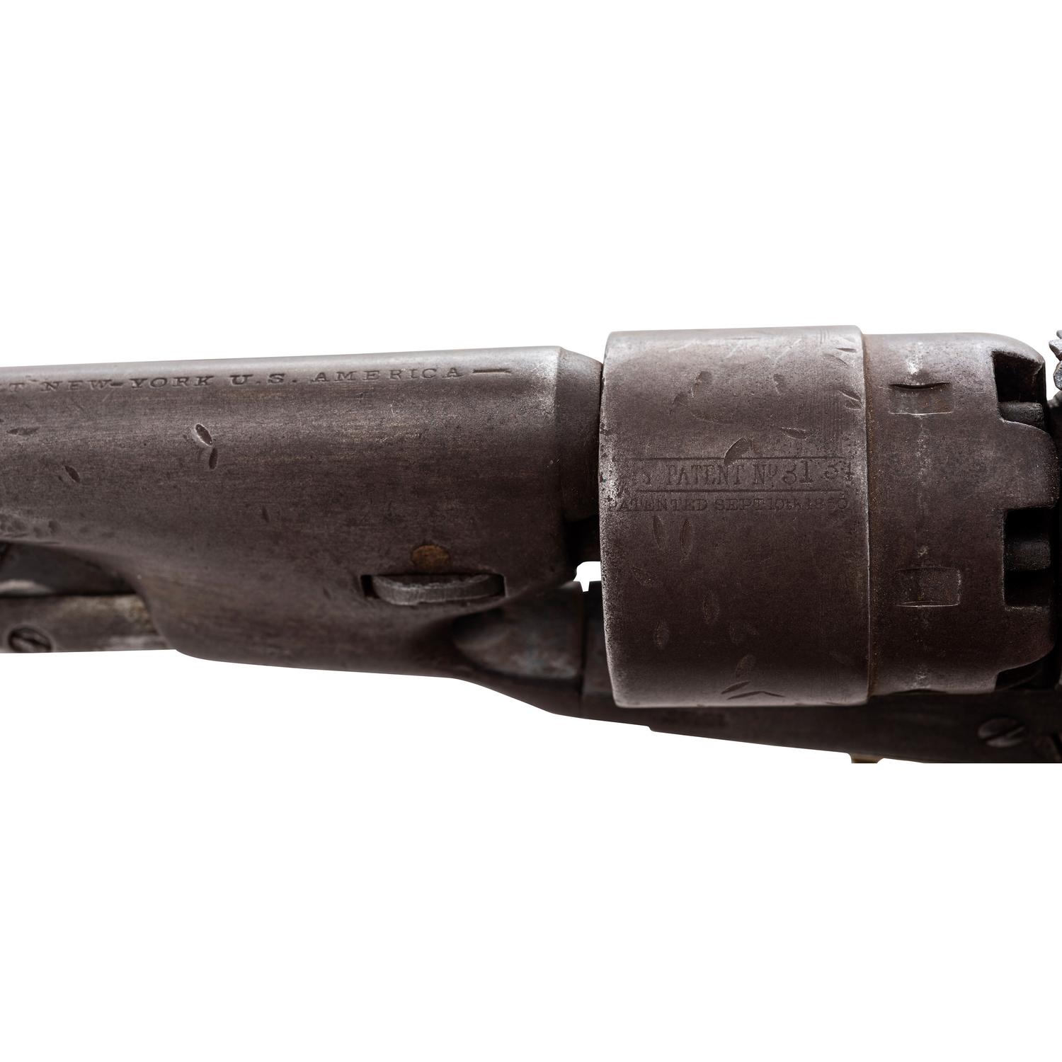 Colt Model 1860 Army Revolver & Holster Identified to James S. Huston with Documents & Image