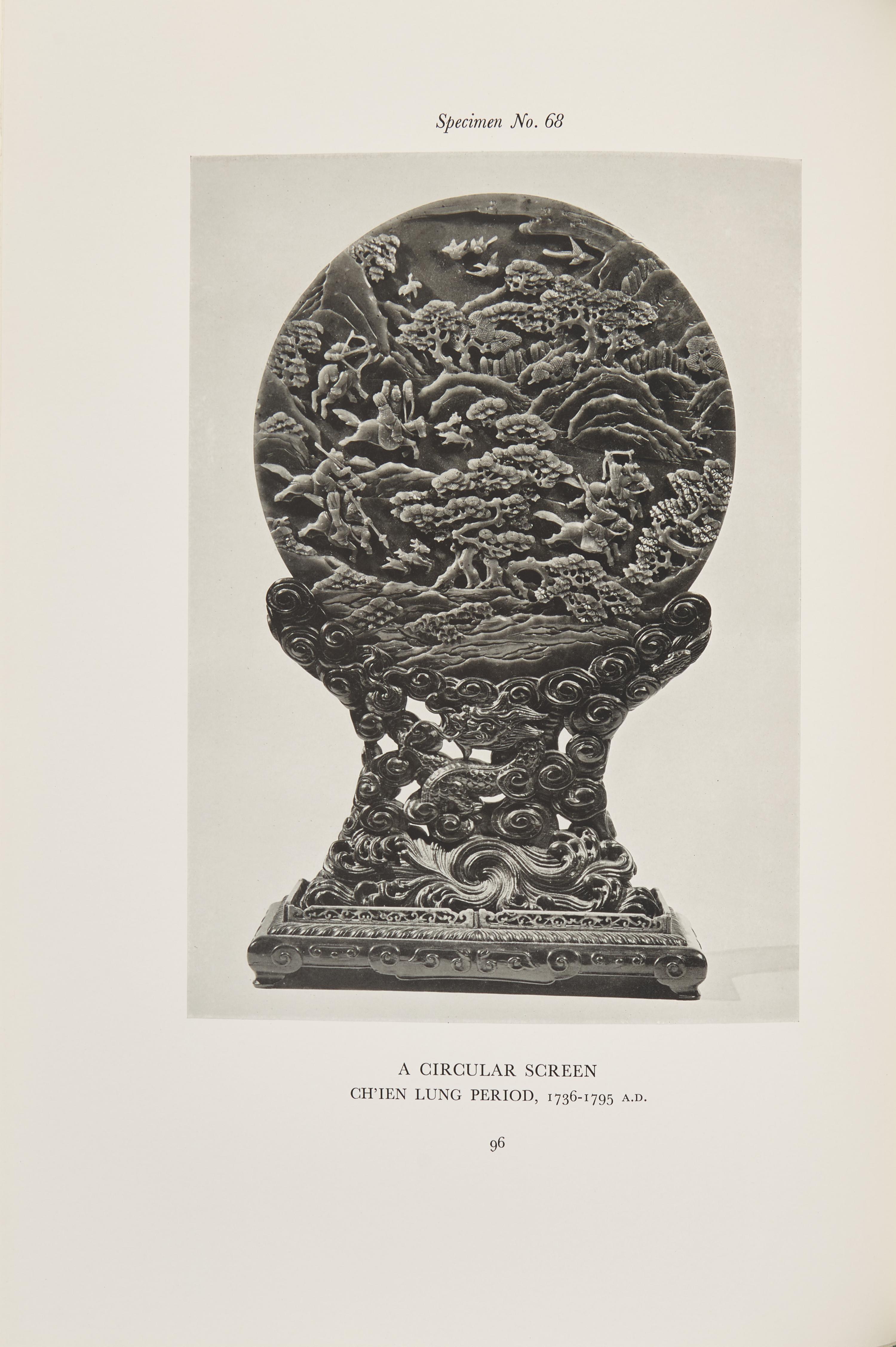 Chinese Jade Carvings in the Collection of Mrs. George Vetlesen, 1939-1940. 3 volumes, compiled by Stanley Charles Nott, Author's copy. — 樂提1939-1940年編著《George Vetlesen夫人藏中國玉器》一套三冊