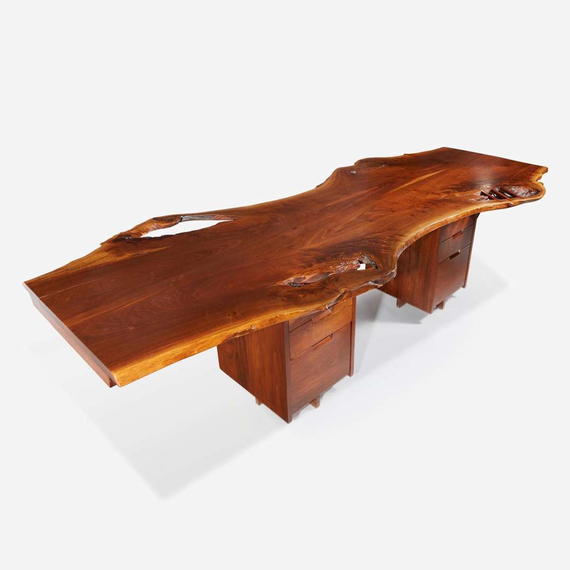 Gino Russo A Double-Pedestal Desk, circa 1970s