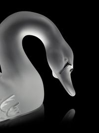 A Pair of Lalique Cygnes Sculptures